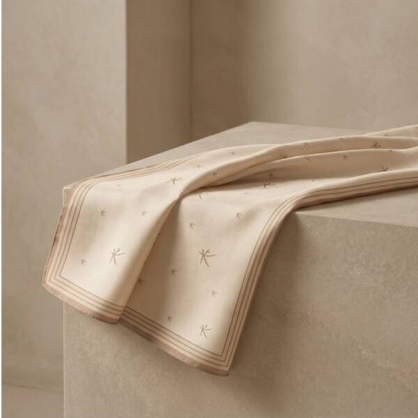 Kehva Krem/Bej Mühür Şal